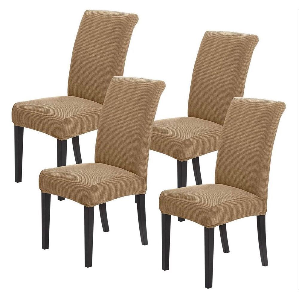 Joccun Chair Covers for Dining Room Set of 4, Dining Chair Slipcovers Stretch Di